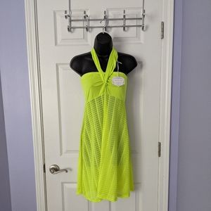 New neon yellow swimsuit cover-up